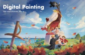 digital painting pirate